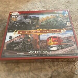 White Mountain Puzzles Legends of the Rails 1000 Piece Jigsaw Puzzle